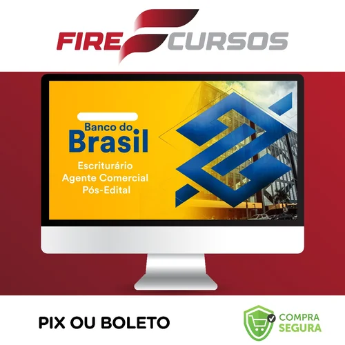 Pacote - Banco do Brasil (Escriturário - Agente Comercial) Pacote Completo - 2023 - Estratégia Concursos